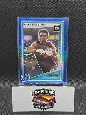 2025 Panini Donruss Optic - Rated Rookie Arian Smith #285 Blue Hyper Prizm (RC) - Football Card Single