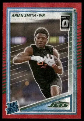 2025 Panini Donruss Optic Rated Rookie Arian Smith #386 Red American Football - Football Card Single