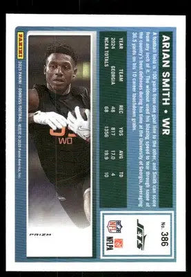 2025 Panini Donruss Optic Rated Rookie Arian Smith #386 Red American Football - Football Card Single