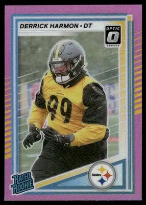 2025 Panini Donruss Optic Rated Rookie Derrick Harmon #391 Pink Football - Football Card Single