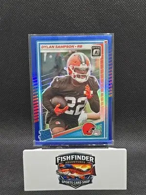 2025 Panini Donruss Optic - Rated Rookie Dylan Sampson #238 Blue Hyper Prizm... - Football Card Single