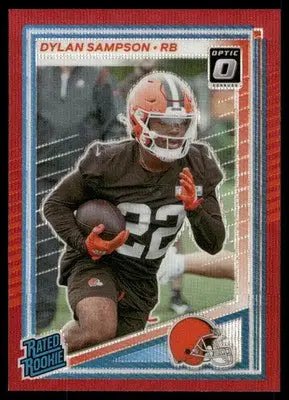 2025 Panini Donruss Optic Rated Rookie Dylan Sampson #389 Red Football - Football Card Single