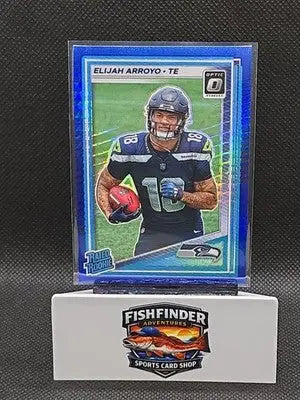 2025 Panini Donruss Optic - Rated Rookie Elijah Arroyo #214 Blue Hyper Prizm... - Football Card Single
