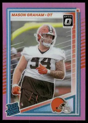 2025 Panini Donruss Optic Rated Rookie Mason Graham #340 Pink Football - Football Card Single