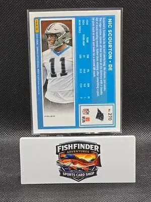 2025 Panini Donruss Optic - Rated Rookie Nic Scourton #270 Blue Hyper Prizm (RC) - Football Card Single
