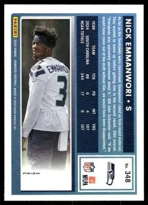 2025 Panini Donruss Optic Rated Rookie Nick Emmanwori #348 Red Football - Football Card Single