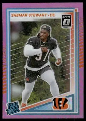 2025 Panini Donruss Optic Rated Rookie Shemar Stewart #393 Pink Football - Football Card Single