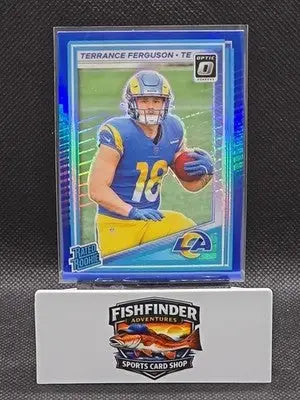 2025 Panini Donruss Optic - Rated Rookie Terrance Ferguson #244 Blue Hyper Prizm - Football Card Single