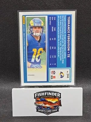 2025 Panini Donruss Optic - Rated Rookie Terrance Ferguson #244 Blue Hyper Prizm - Football Card Single