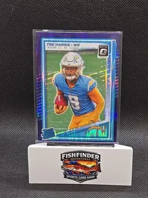 2025 Panini Donruss Optic - Rated Rookie Tre Harris #229 Purple Shock Prizm (RC) - Football Card Single