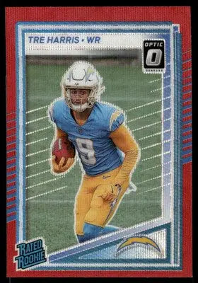 2025 Panini Donruss Optic Rated Rookie Tre Harris #329 Red Football - Football Card Single