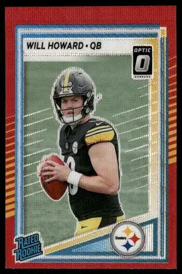 2025 Panini Donruss Optic Rated Rookie Will Howard #309 Red Football - Football Card Single