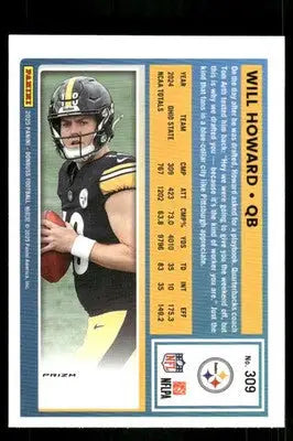 2025 Panini Donruss Optic Rated Rookie Will Howard #309 Red Football - Football Card Single