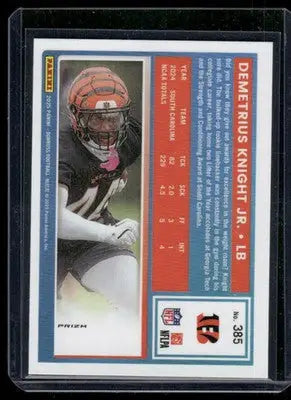 2025 Panini Donruss Optic Red Rookie Demetrius Knight Jr. #385 Football - Football Card Single