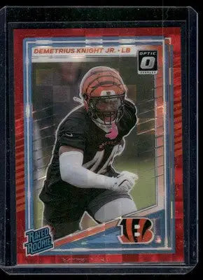 2025 Panini Donruss Optic Red Rookie Demetrius Knight Jr. #385 Football - Football Card Single