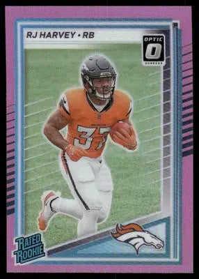 2025 Panini Donruss Optic RJ Harvey #312 Purple Football - Football Card Single