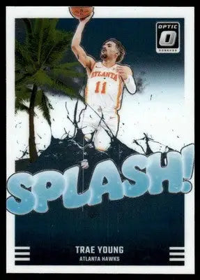 2025 Panini Donruss Optic Splash! Trae Young #9 Basketball - Basketball Card Single