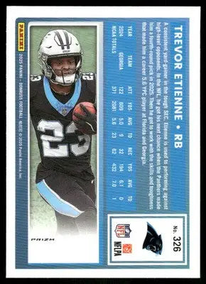 2025 Panini Donruss Optic Trevor Etienne #326 Red Football - Football Card Single