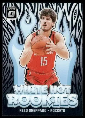 2025 Panini Donruss Optic White Hot Rookies Reed Sheppard #12 Basketball - Basketball Card Single