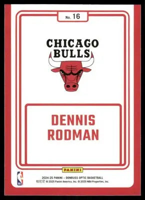 2025 Panini Donruss Optic Winner Stays Dennis Rodman #16 Basketball - Basketball Card Single