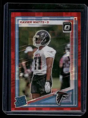 2025 Panini Donruss Optic Xavier Watts #399 Red Football - Football Card Single