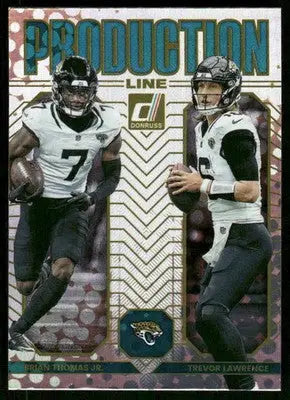2025 Panini Donruss Production Line Trevor Lawrence Brian Thomas Jr. #5 Football - Football Card Single