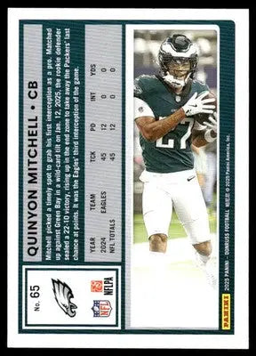 2025 Panini Donruss Quinyon Mitchell #65 Press Proof Football - Football Card Single