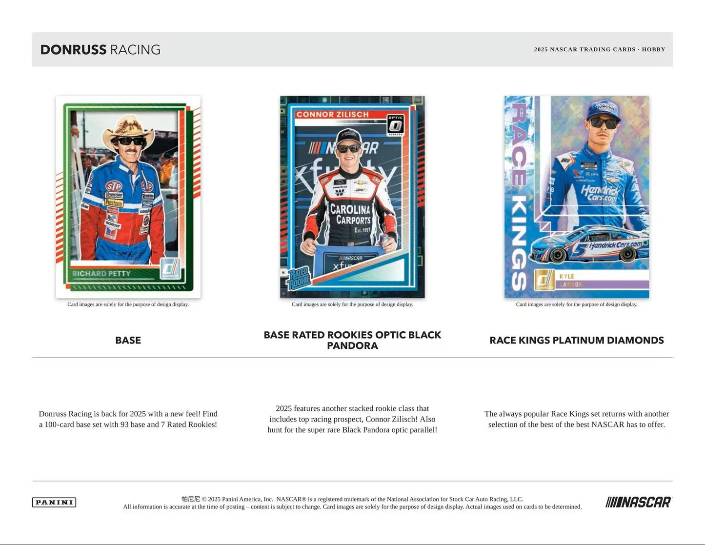2025 Panini Donruss Racing Hobby Box | Columbia Sports Cards & More - Sports Card Hobby Boxes