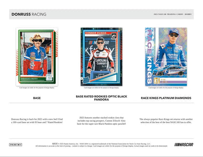 2025 Panini Donruss Racing Hobby Box | Columbia Sports Cards & More - Sports Card Hobby Boxes