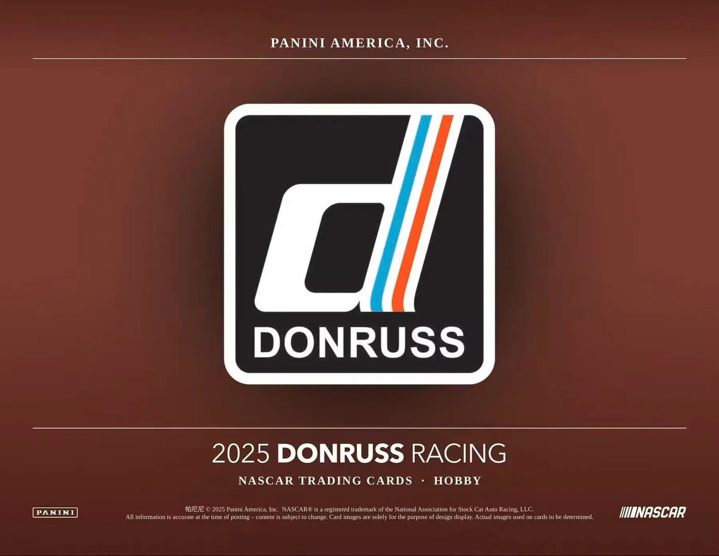 2025 Panini Donruss Racing Hobby Box | Columbia Sports Cards & More - Sports Card Hobby Boxes