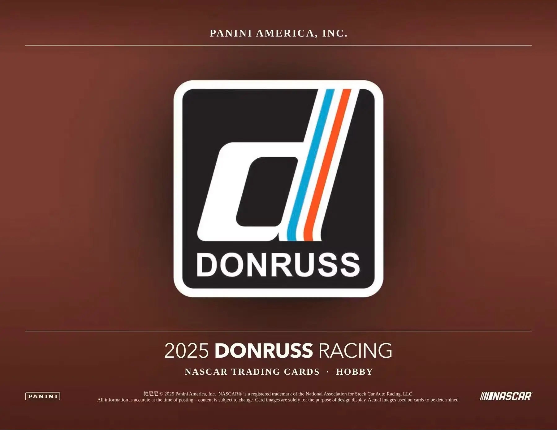 2025 Panini Donruss Racing Hobby Box | Columbia Sports Cards & More - Sports Card Hobby Boxes