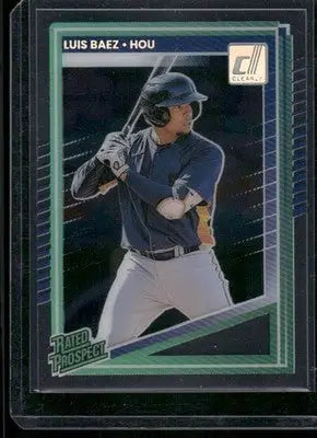 2025 Panini Donruss Rated Prospect Luis Baez #144 Clearly Rated Prospect - Baseball Card Single