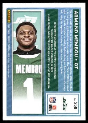 2025 Panini Donruss Rated Rookie Armand Membou #358 Football - Football Card Single