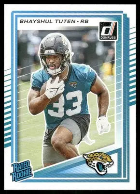 2025 Panini Donruss Rated Rookie Bhayshul Tuten #333 Football - Football Card Single
