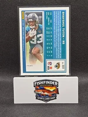2025 Panini Donruss - Rated Rookie Bhayshul Tuten #333 Optic Preview Pink Prizm - Football Card Single