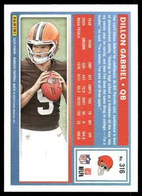 2025 Panini Donruss Rated Rookie Dillon Gabriel #316 Football - Football Card Single