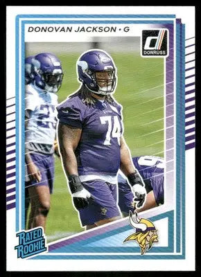 2025 Panini Donruss Rated Rookie Donovan Jackson #381 Football - Football Card Single