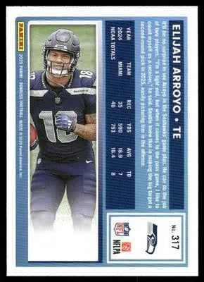 2025 Panini Donruss Rated Rookie Elijah Arroyo #317 Football - Football Card Single