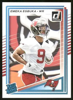 2025 Panini Donruss Rated Rookie Emeka Egbuka #375 Football - Football Card Single