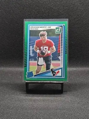 2025 Panini Donruss - Rated Rookie Graham Mertz #347 Press Proof Green (RC) - Football Card Single