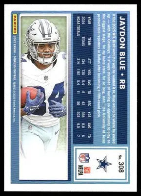 2025 Panini Donruss Rated Rookie Jaydon Blue #308 Football - Football Card Single