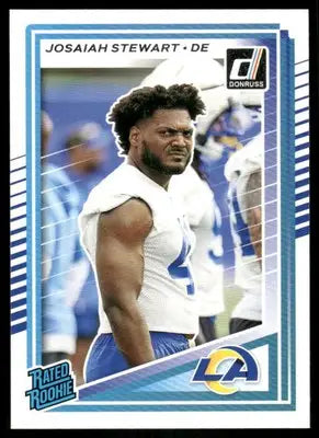 2025 Panini Donruss Rated Rookie Josiah Stewart #376 Football - Football Card Single