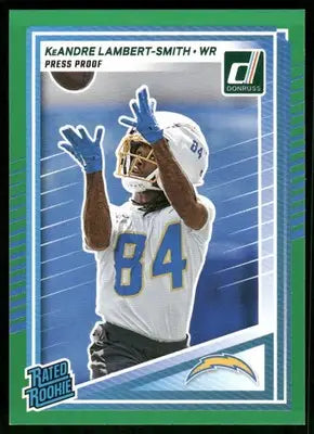 2025 Panini Donruss Rated Rookie KeAndre Lambert-Smith #367 Press Proof Green - Football Card Single