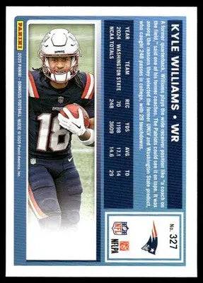 2025 Panini Donruss Rated Rookie Kyle Williams #327 Press Proof Green Football - Football Card Single