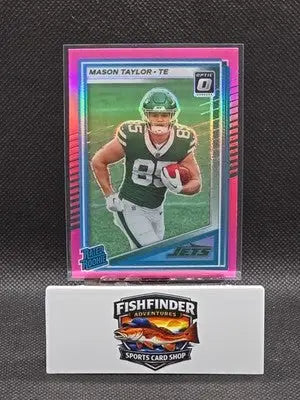 2025 Panini Donruss - Rated Rookie Mason Taylor #328 Optic Preview Pink Prizm... - Football Card Single