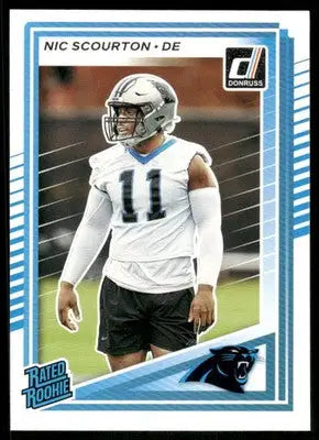 2025 Panini Donruss Rated Rookie Nic Scourton #383 Football - Football Card Single