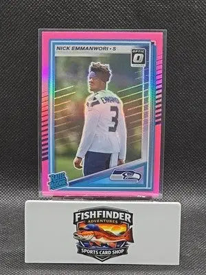 2025 Panini Donruss - Rated Rookie Nick Emmanwori #348 Optic Preview Pink Prizm - Football Card Single