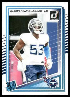 2025 Panini Donruss Rated Rookie Oluwafemi Oladejo #384 Football - Football Card Single
