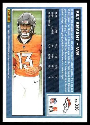 2025 Panini Donruss Rated Rookie Pat Bryant #336 Press Proof Green Football - Football Card Single