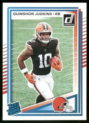 2025 Panini Donruss Rated Rookie Quinshon Judkins #330 Football - Football Card Single